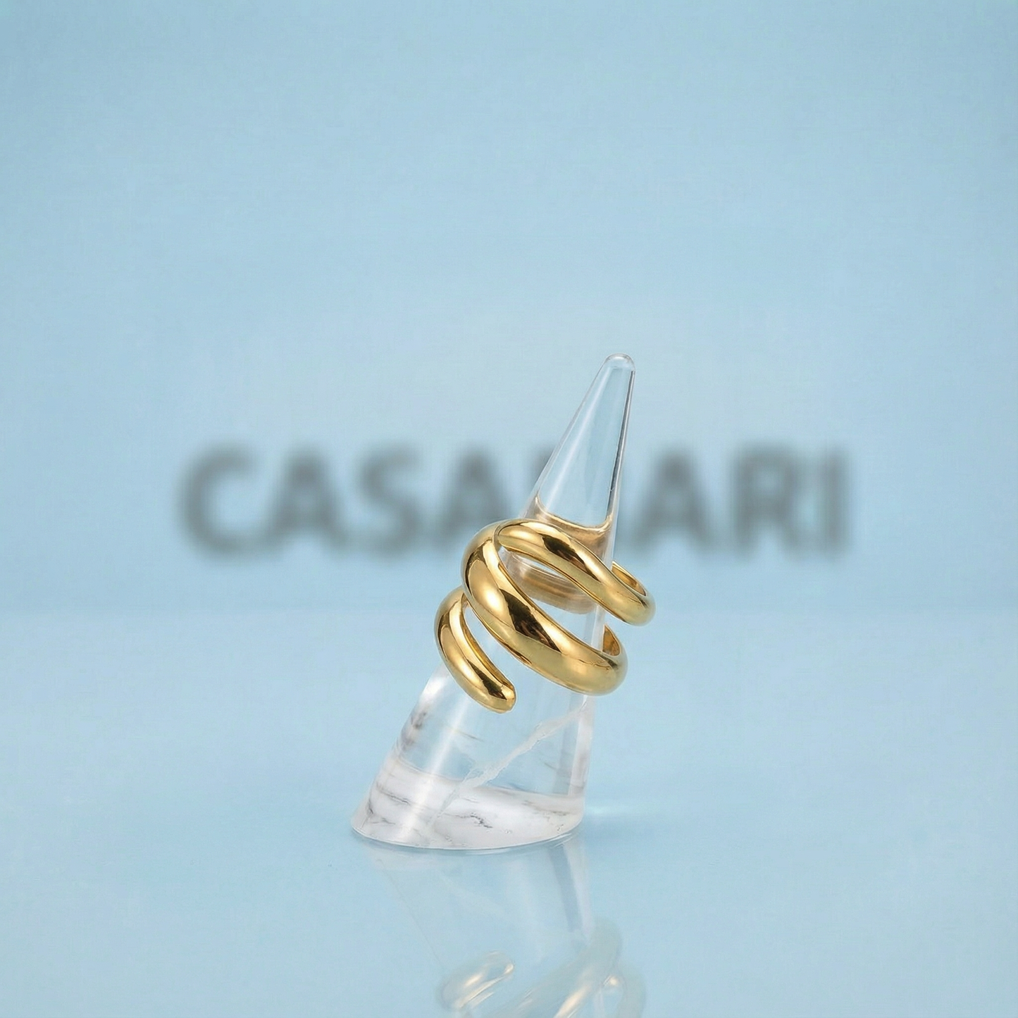 Golden Spiral Ring