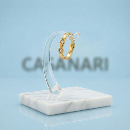 Sunlit Wave Ring