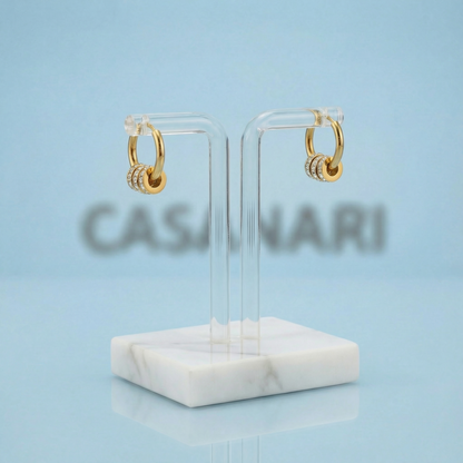 Golden Knot Hoops