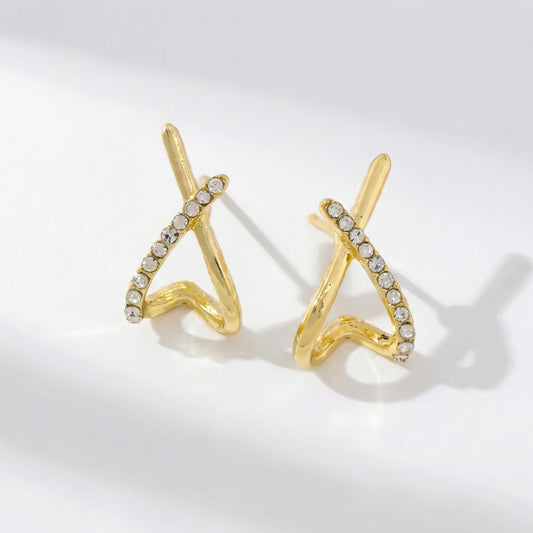 Golden X Hoops